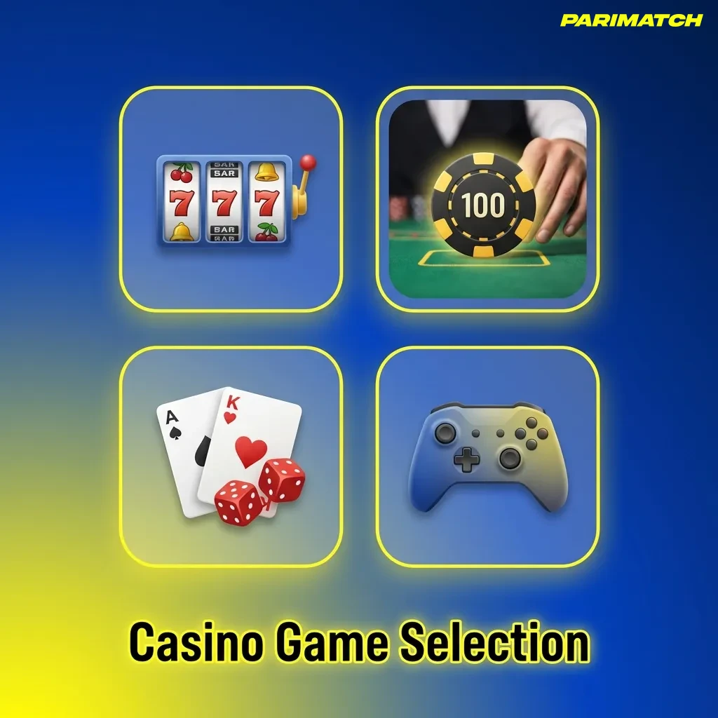 Casino interface showing 4,000+ games including slots, live dealer games, roulette, blackjack, and jackpot options — Parimatch in India