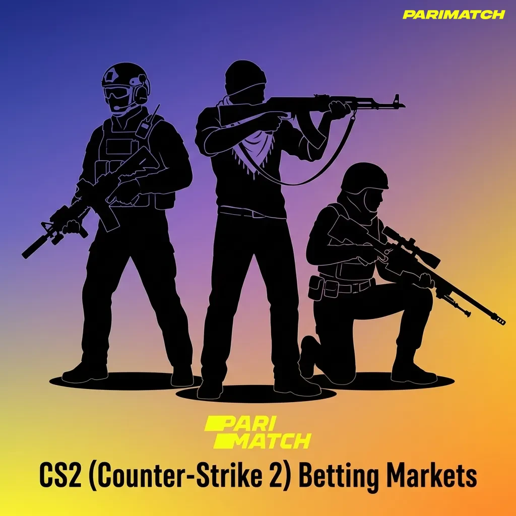 CS2 competitive match showing tactical FPS gameplay with betting markets for tournaments like IEM, BLAST Premier, and PGL Majors — Parimatch in India