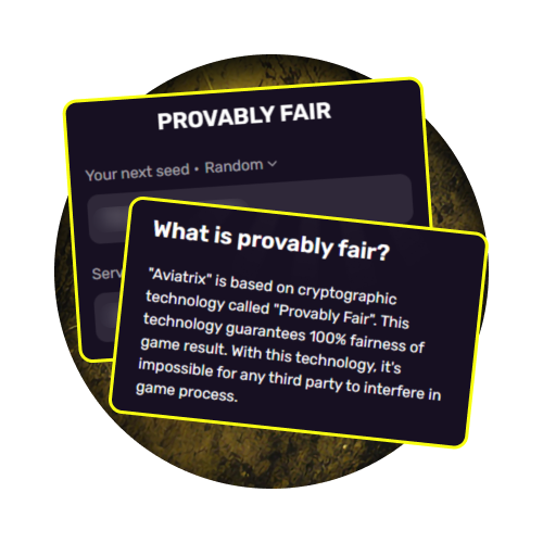 Verify every round of Parimatch Aviatrix for 100% transparent results.