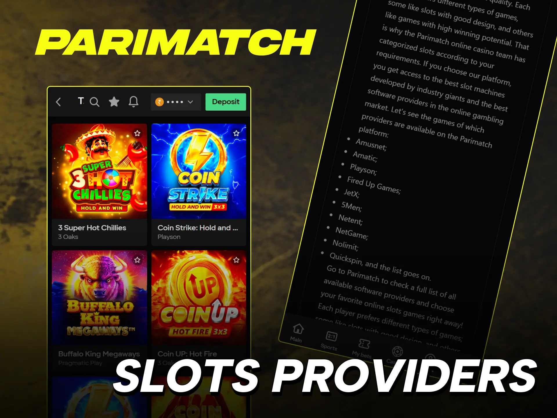 parimatch casino slot machines india