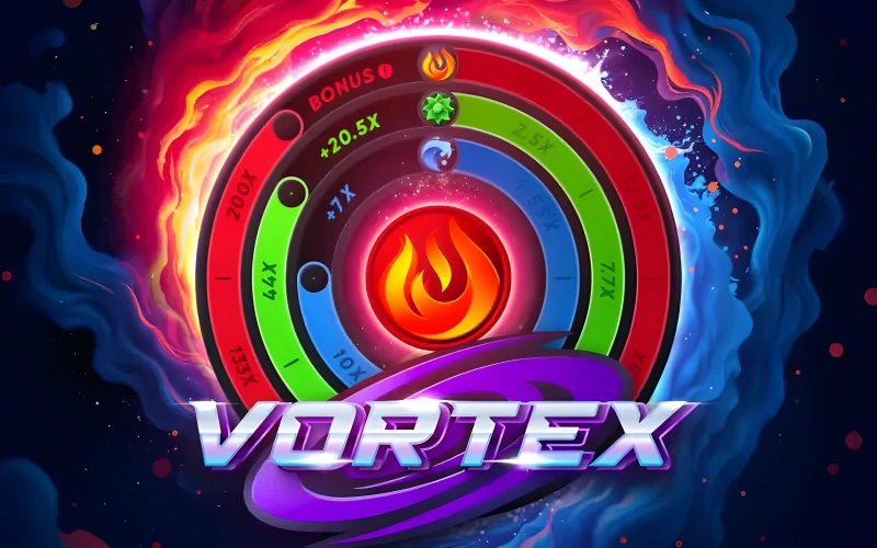 Enter the spin and win rewards in the Vortex Parimatch Casino slot.