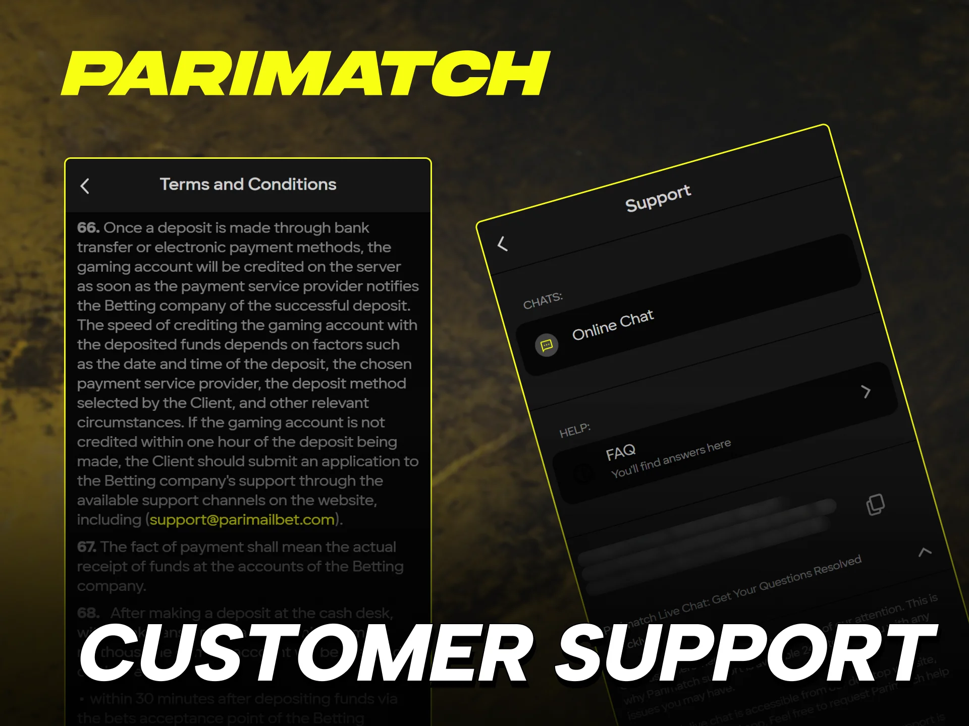 how to deposit money in parimatch in india