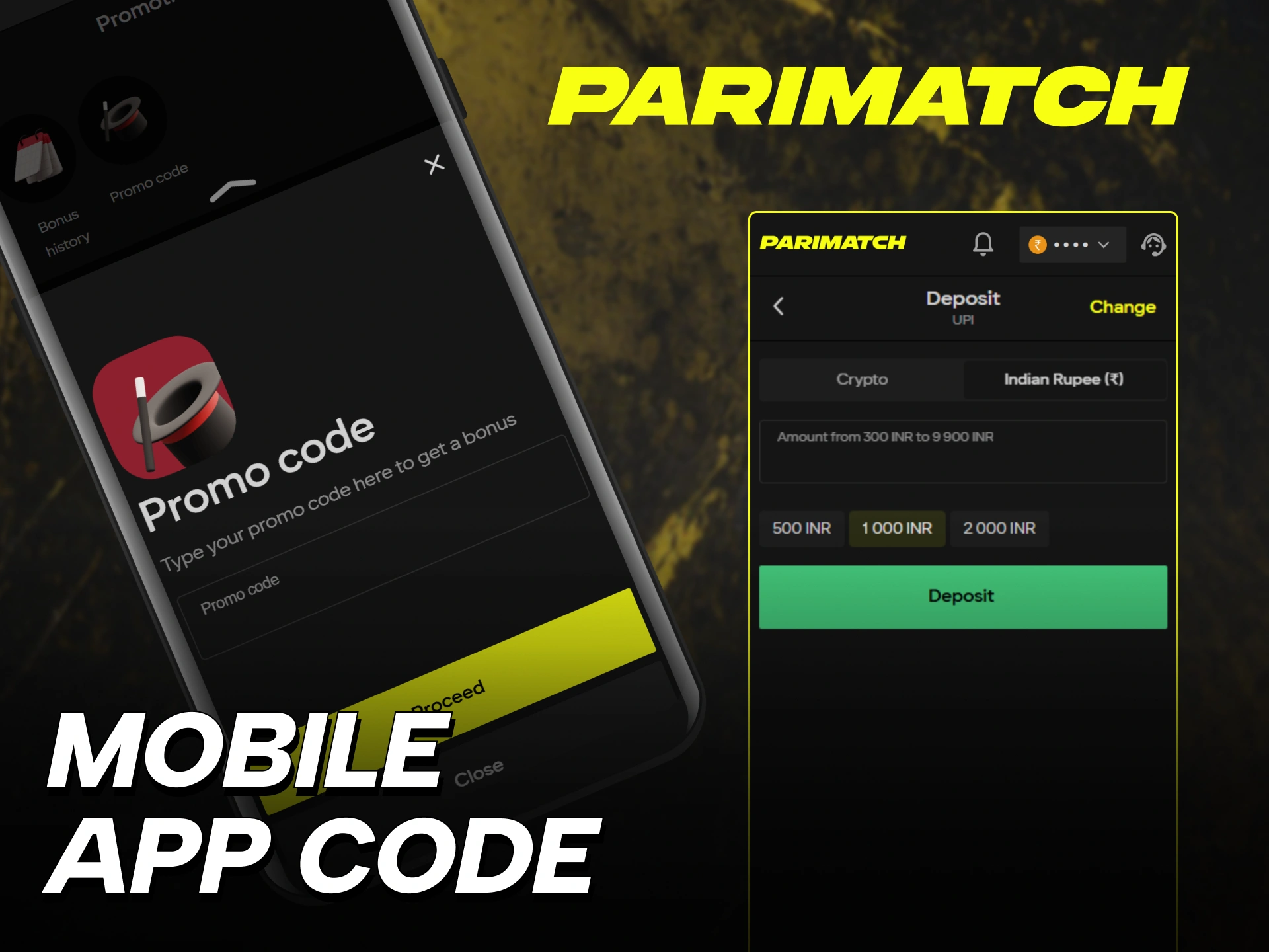 parimatch bonus code india