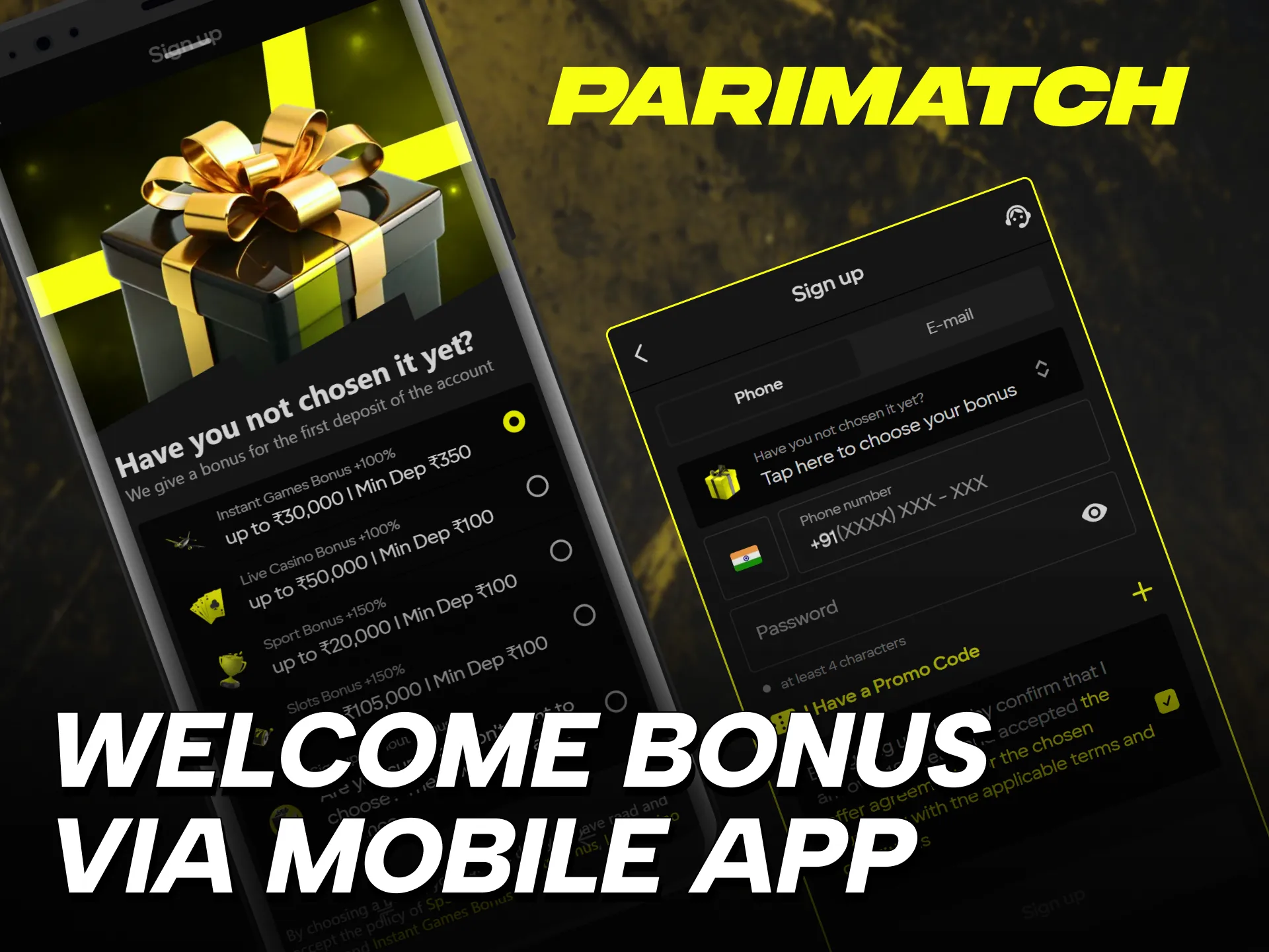 parimatch first deposit bonus india
