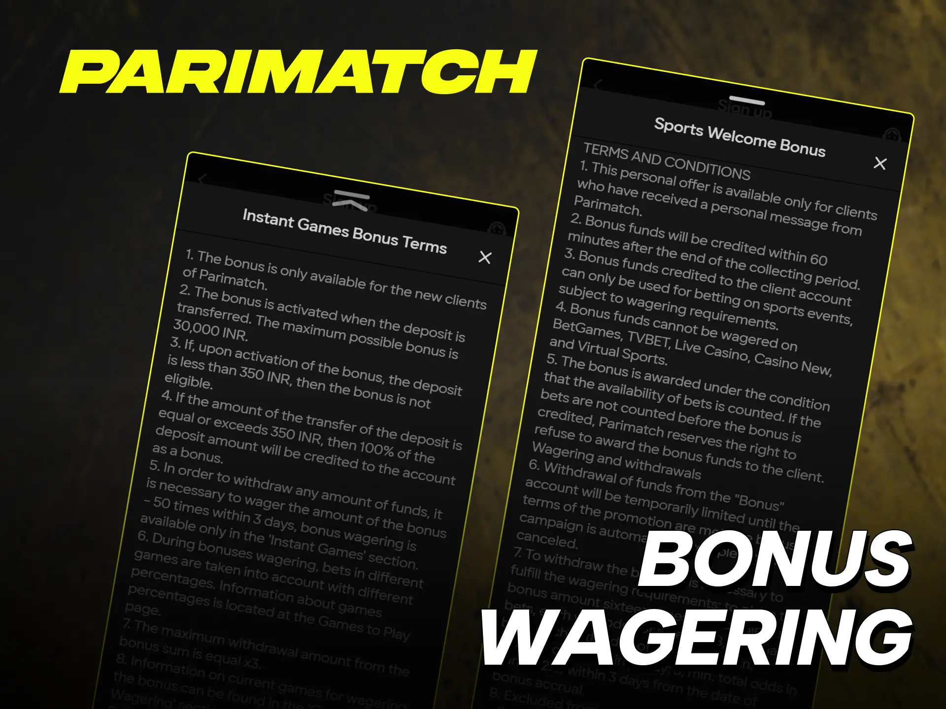 parimatch welcome bonus parimatch login india